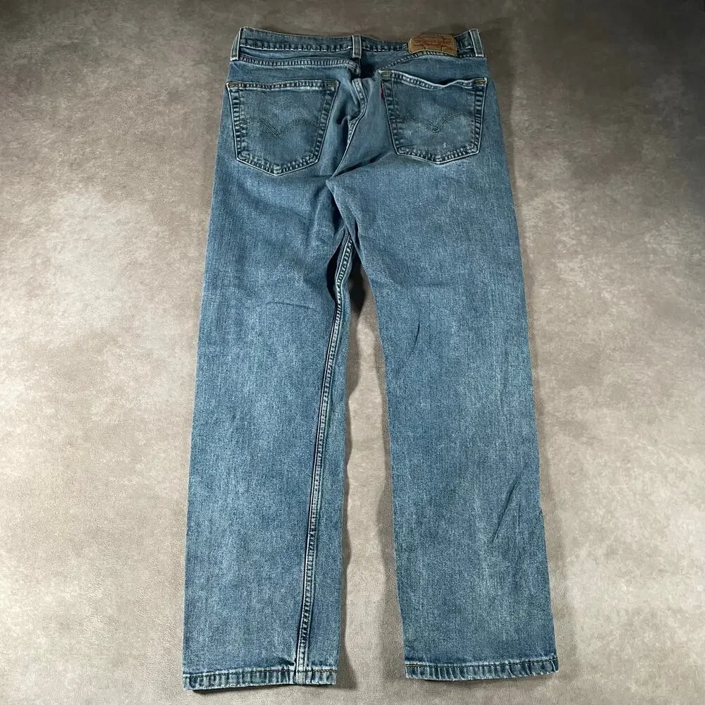 Levi’s 505 Dark Wash Denim Straight Leg Jeans Men’s 30x27
